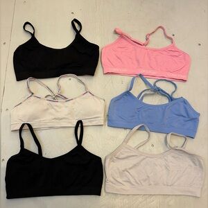 Pack of 6 bralettes
